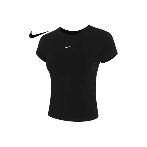 NIKE Sportswear Черный/Белый Женские Футболки