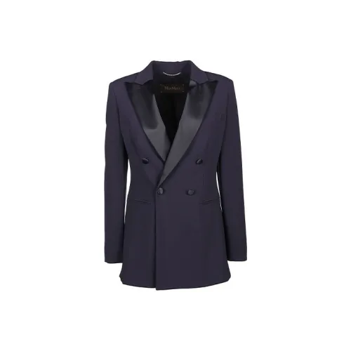 MaxMara Темно-синие Женские Куртки