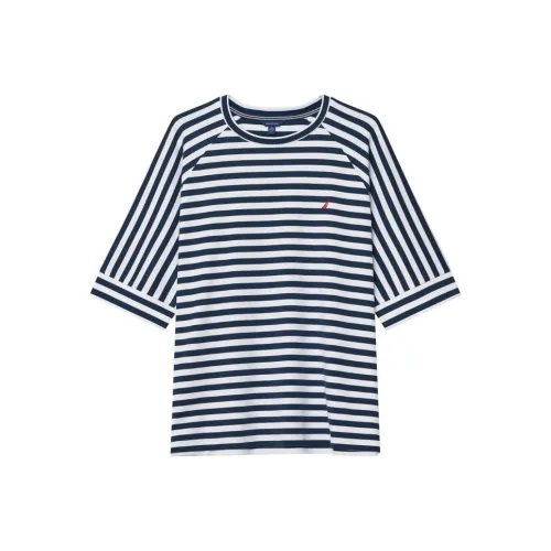 NAUTICA T Рубашка Женская Светлая Темно-Синяя