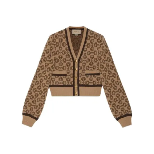 GUCCI Верблюжий Женские Кашемировые Свитеры