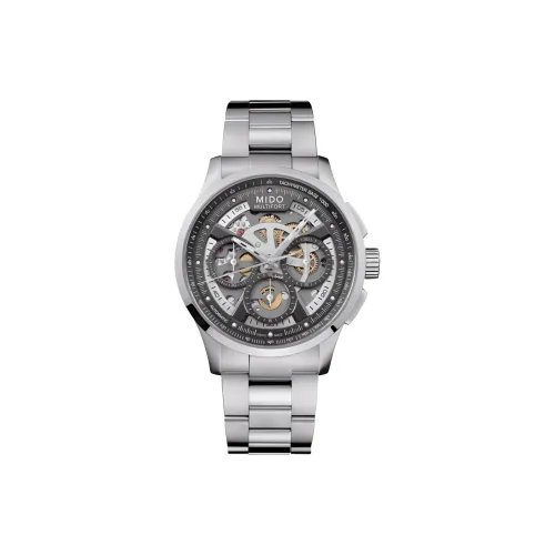 MIDO Автоматический Механический Механизм Мужские Часы Helm 43 мм Серый