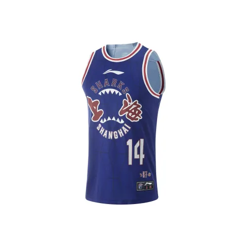 Лайнер Professional Basketball Series Баскетбольная Джерси Li Hongquan Размер 14 Мужской Темно-Королевский Синий