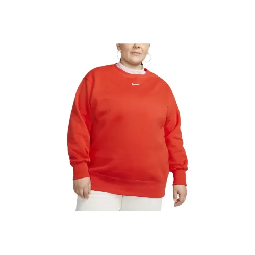 NIKE Красный Женские Свитшоты