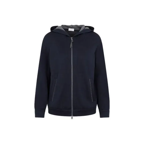 Brunello Cucinelli Темно-синий Женские Свитшоты