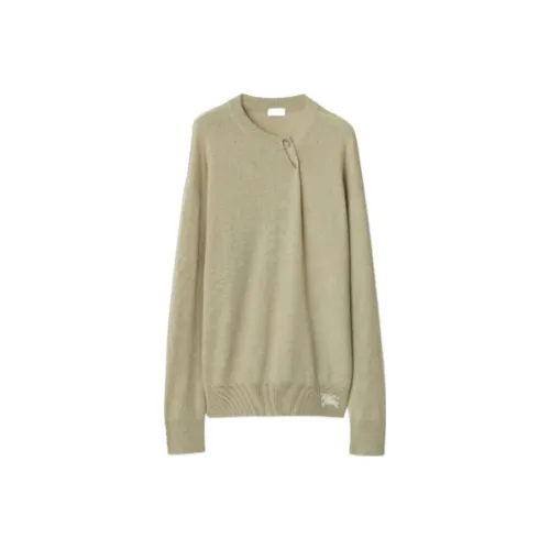 Burberry FW23 Кашемировый свитер женский хаки