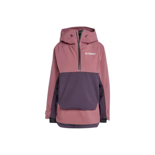 Adidas XPERIOR 2L Lined RAIN.RDY Куртки Пальто Женские Бордовый Красный Aurora Черный