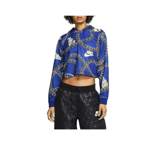 NIKE Синий Женские Свитшоты