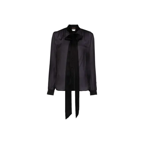 SAINT LAURENT SS24 Рубашка Женская Черная