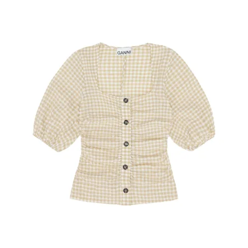 GANNI Желтые Женские Рубашки