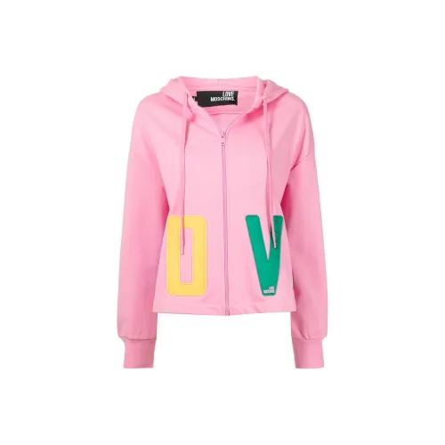 MOSCHINO Розовые Женские Свитшоты