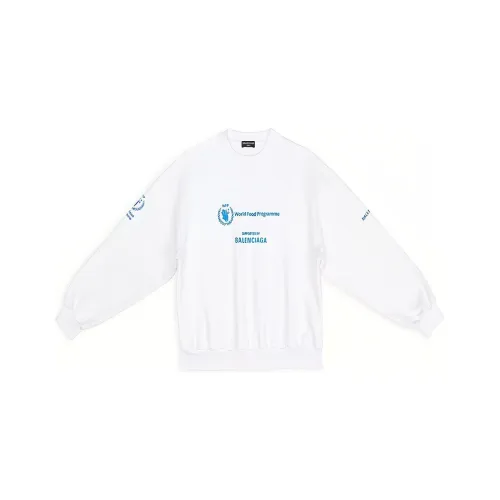 Balenciaga FW22 Свитшот Свободного кроя Женский Белый