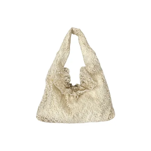 Gerlanx Вышивка Марля Сумка на плечо Женская Бежевая