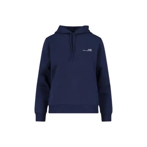 A.P.C Морской синий Женские Свитшоты