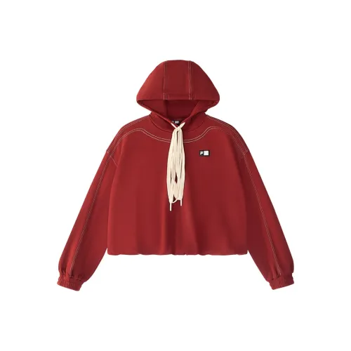 FILA FUSION Толстовка Женская Бордовый с Молоком