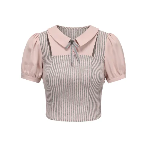 CHIWAWAMEME Розовые Женские Рубашки