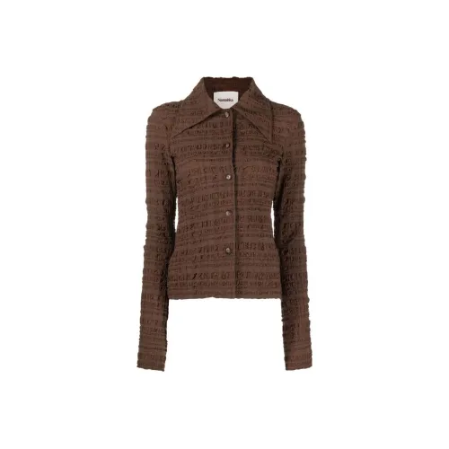 NANUSHKA Светло-коричневые Женские Рубашки