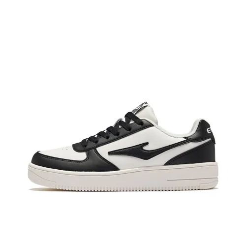 Erke Slip-Resistant Abrasion-Resistant Легкие Низкие Кроссовки для Скейтбординга Женские Белые Черные