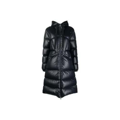 MONCLER Пуховик Женский Темно-синий