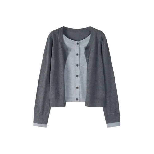 HAPG Серый Mock Двухкомпонентный Женский Трикотаж