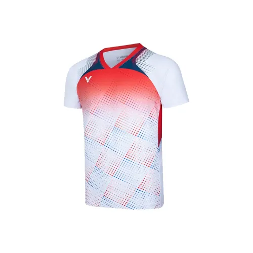 Victor Champion Series Competition Series Бадминтон Джерси Унисекс { Унисекс } T 50012 A Отбеленный