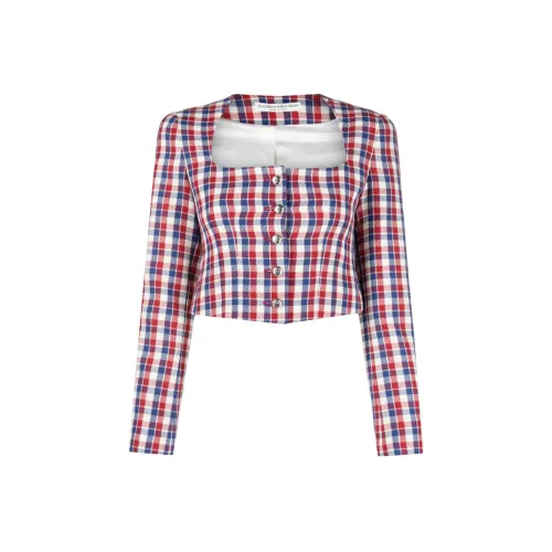 Alessandra Rich Куртки и Пальто Женские Красные