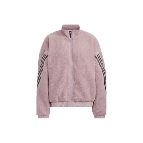 Adidas 3 Stripes Куртка Женская Фиолетово-Розовая