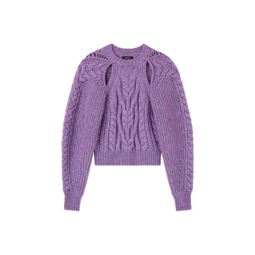 ISABEL MARANT Фиолетовый Женские Кашемировые Свитеры
