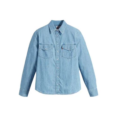 Levis Светло-синие Женские Рубашки