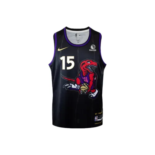 Nike Баскетбольная Джерси Мужская Черная Фиолетовая