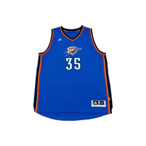 Adidas Баскетбольная Джерси Унисекс Синяя