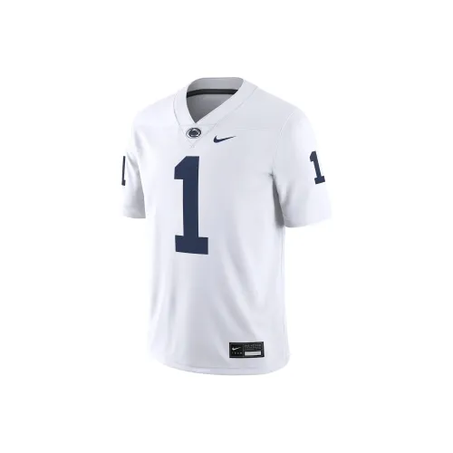 Nike Dri Fit COLLEGE Penn State Nittany Lions Футбол Джерси Мужской Белый