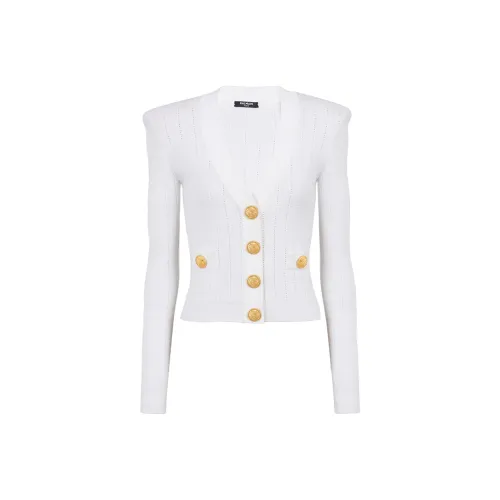 BALMAIN Белый Женский Трикотаж