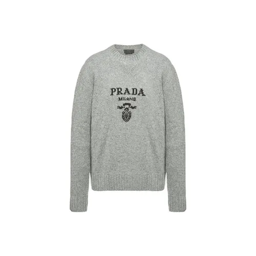 PRADA Серые Мужские Свитера