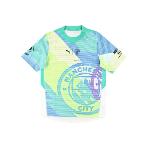 PUMA 2022 23 Manchester City Футбол Джерси Мужской Зеленый