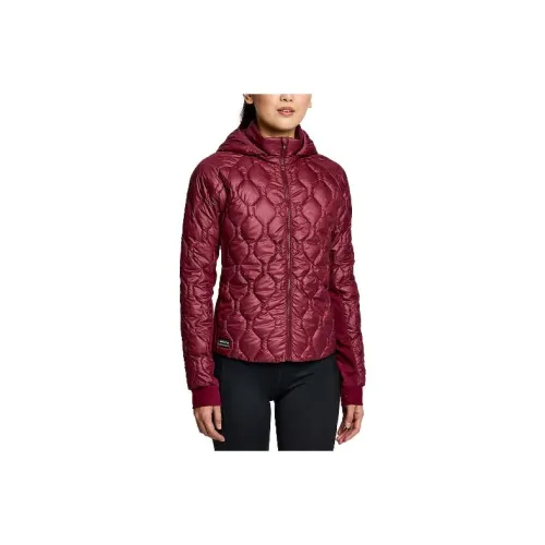 Saucony Solstice Oysterpuff Куртка Куртки Пальто Женские Красный