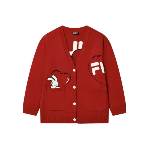 FILA CNY x Buer Rabbit Легендарный красный Женские Трикотаж