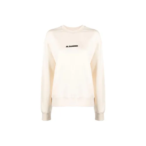 JIL SANDER Слоновая кость Женские Свитшоты