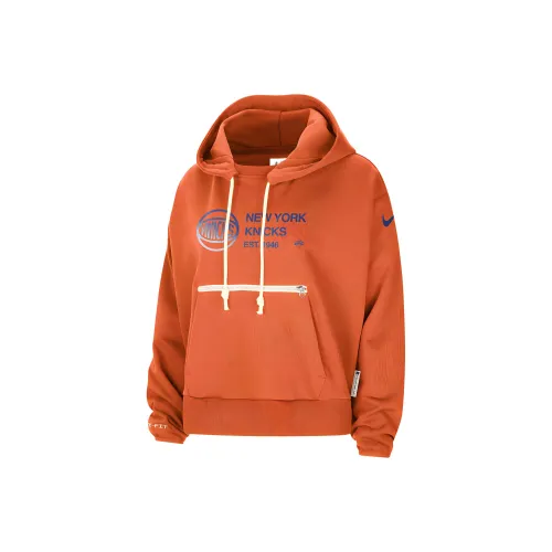 nike New York KnicksDRI Форма NBA Стандарт Issu Толстовка Женские Ярко-оранжевый Papyrus Синий