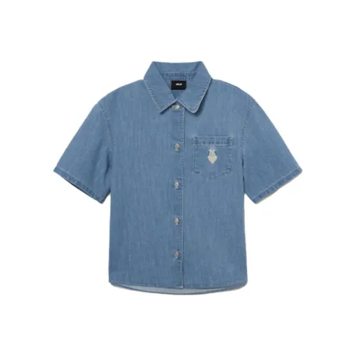 Mlb Base Logo Нью-Йорк Янкис Рубашка Женская Синяя