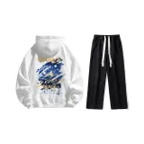 Set (White Sweatshirt + Black Jeans) Standard Edition  
Комплект (Белый Свитшот + Черные Джинсы) Стандартное Издание
