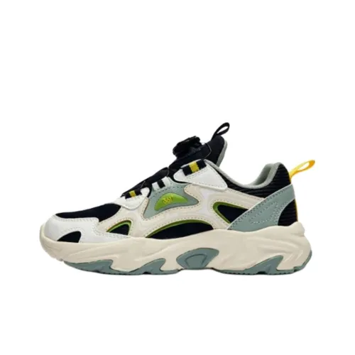 361°KIDS Противоскользящие Устойчивые к истиранию Низкие Топы Детские Лайфстайл Обувь Синий Белый Зеленый Подростки