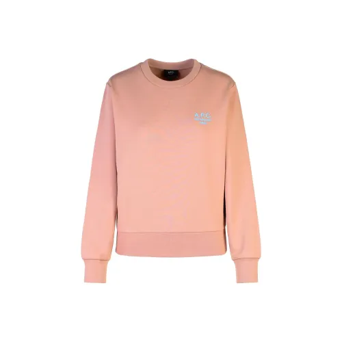 A.P.C Розовые Женские Свитшоты