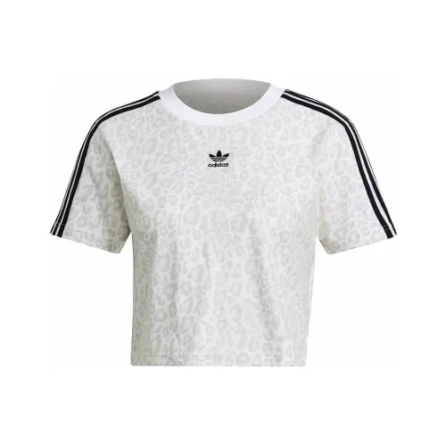 Adidas Originals Комплект с короткими рукавами T-рубашка Женская Белая