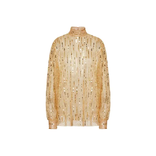 Valentino SS23 Рубашка Женская Золотая