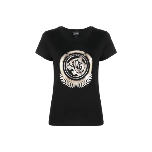 Just Cavalli Черные Женские Футболки