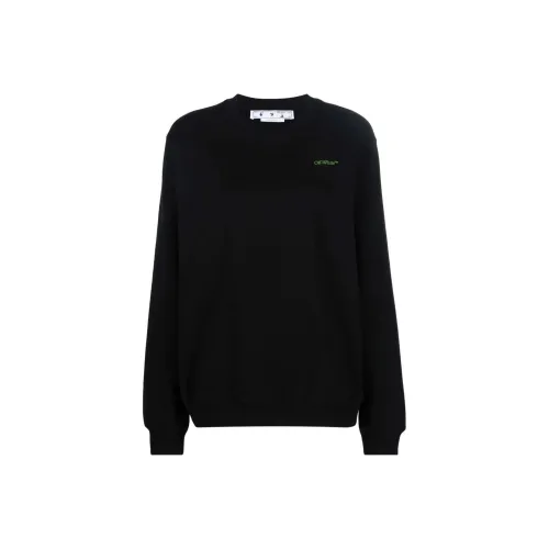 Off Белый черный Женские Свитшоты