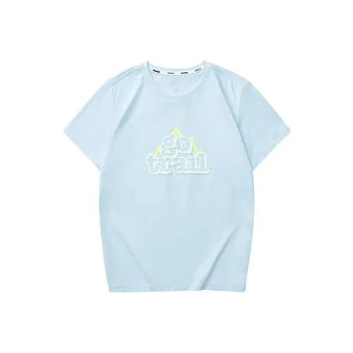 Skechers Обычный T Рубашка Женские The Sky IS Светло-синий