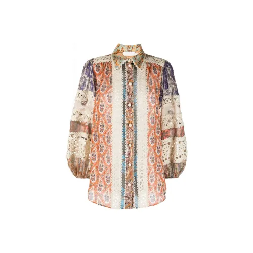 Zimmermann SS23 Рубашка Женская Многоцветная