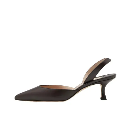 MANOLO BLAHNIK Carolyne Узкий каблук Высокие каблуки 5 см Женские Коричневый