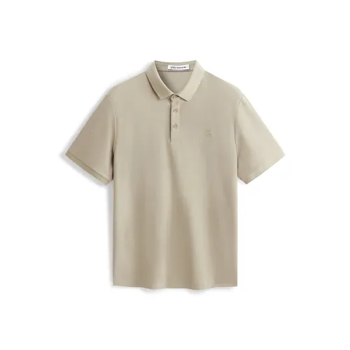 PEACEBIRD MEN Поло Мужское Овсяный Серый